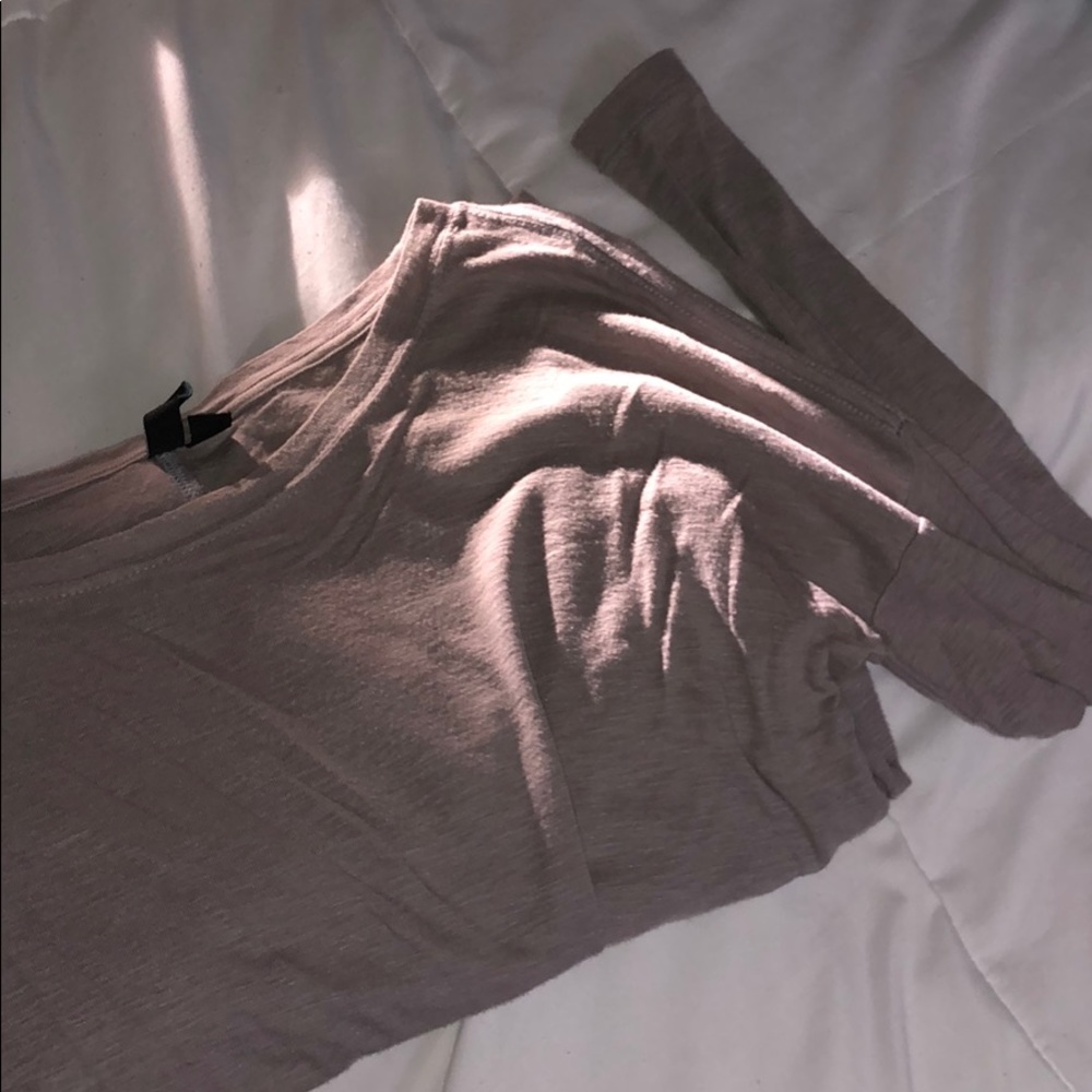 tan long sleeve shirt